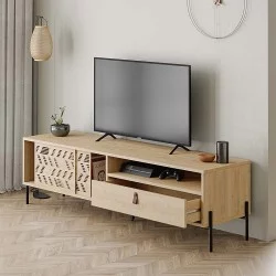 Έπιπλο τηλεόρασης Dionysos  χρώμα sapphire oak 170x45x48,6εκ.