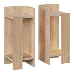 Κομοδίνο Elos  σετ 2 τεμαχίων χρώμα sapphire oak 25x27x60εκ.