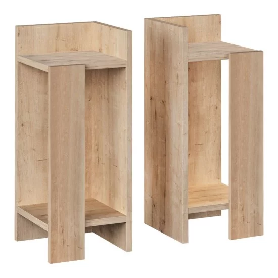 Κομοδίνο Elos σετ 2 τεμαχίων χρώμα sapphire oak 25x27x60εκ. Κομοδίνο Elos σετ 2 τεμαχίων χρώμα sapphire oak 25x27x60εκ.