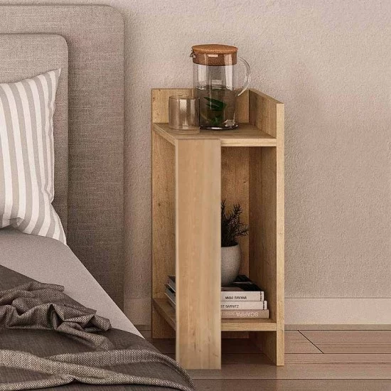 Κομοδίνο Elos σετ 2 τεμαχίων χρώμα sapphire oak 25x27x60εκ. Κομοδίνο Elos σετ 2 τεμαχίων χρώμα sapphire oak 25x27x60εκ.