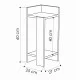 Κομοδίνο Elos σετ 2 τεμαχίων χρώμα sapphire oak 25x27x60εκ. Κομοδίνο Elos σετ 2 τεμαχίων χρώμα sapphire oak 25x27x60εκ.