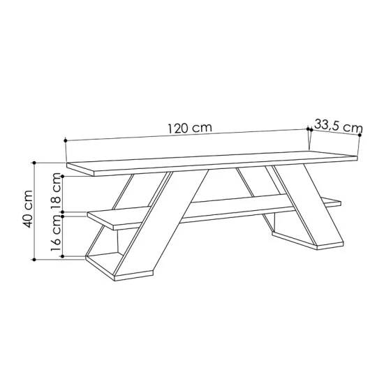 Έπιπλο τηλεόρασης Farfalla χρώμα ανθρακί 120x33,5x40εκ. Έπιπλο τηλεόρασης Farfalla χρώμα ανθρακί 120x33,5x40εκ.