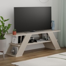 Έπιπλο τηλεόρασης Farfalla  χρώμα sandstone 120x33,5x40εκ.