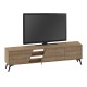 Έπιπλο τηλεόρασης Fiona  χρώμα ανοιχτό καρυδί 180x35,6x48εκ.