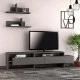 Έπιπλο τηλεόρασης Gara  χρώμα ανθρακί 180x29,8x42εκ.