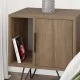 Κομοδίνο Glynn  χρώμα ανοιχτό καρυδί 50,2x44,6x60εκ.