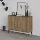 Μπουφές Gora  χρώμα ανοιχτό καρυδί 110x35,6x82εκ.