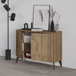 Μπουφές Gora  χρώμα ανοιχτό καρυδί 110x35,6x82εκ.