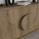 Μπουφές Gora  χρώμα ανοιχτό καρυδί 110x35,6x82εκ.
