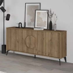 Μπουφές Gora  χρώμα ανοιχτό καρυδί 180x35,6x82εκ.