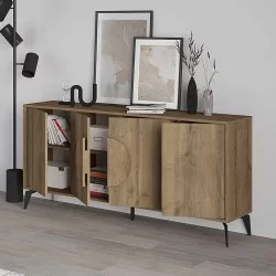 Μπουφές Gora  χρώμα ανοιχτό καρυδί 180x35,6x82εκ.