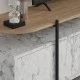 Έπιπλο τηλεόρασης Hanley χρώμα λευκό εφέ μαρμάρου 160x35,6x48εκ. Έπιπλο τηλεόρασης Hanley χρώμα λευκό εφέ μαρμάρου 160x35,6x48εκ.