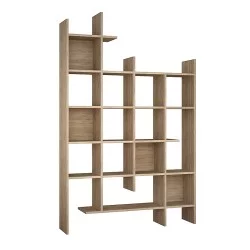 Βιβλιοθήκη Manco  χρώμα sapphire oak 122x25,5x188εκ.