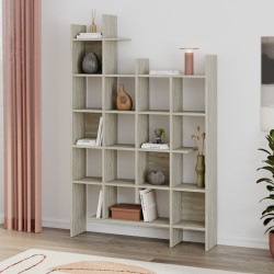 Βιβλιοθήκη Manco  χρώμα travertine 122x25,5x188εκ.