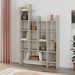 Βιβλιοθήκη Manco  χρώμα travertine 122x25,5x188εκ.