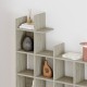 Βιβλιοθήκη Manco  χρώμα travertine 122x25,5x188εκ.