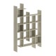 Βιβλιοθήκη Manco  χρώμα travertine 122x25,5x188εκ.