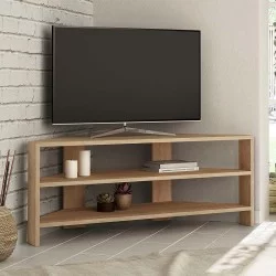 Έπιπλο τηλεόρασης γωνιακό Thales  χρώμα sapphire oak 110x36x45εκ.