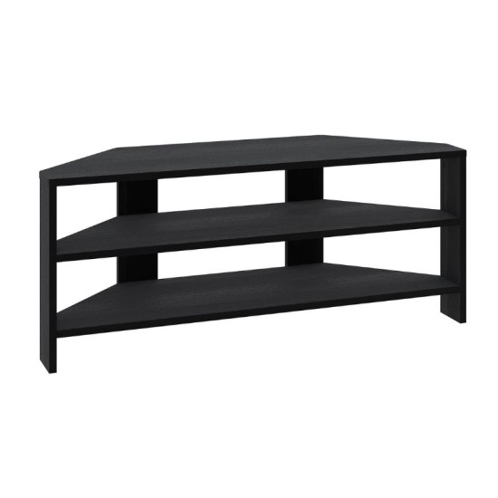 Έπιπλο τηλεόρασης γωνιακό Thales  χρώμα black wood 110x36x45εκ.