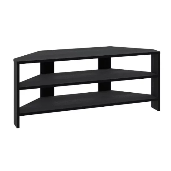 Έπιπλο τηλεόρασης γωνιακό Thales  χρώμα black wood 110x36x45εκ.