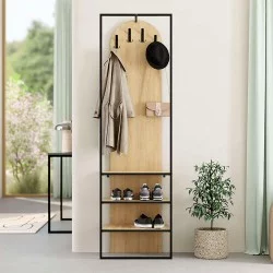 Έπιπλο εισόδου Archy  χρώμα sapphire oak 53x31,7x180εκ.