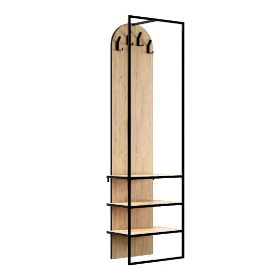 Έπιπλο εισόδου Archy  χρώμα sapphire oak 53x31,7x180εκ.