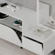 Έπιπλο εισόδου Mila  με κρεμάστρα χρώμα λευκό 120x37x171,6εκ.
