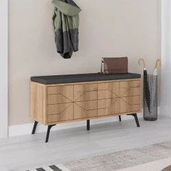 Παπουτσοθήκη Dune  χρώμα sapphire oak 107x35x55εκ.
