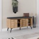 Παπουτσοθήκη Dune  χρώμα sapphire oak 107x35x55εκ.
