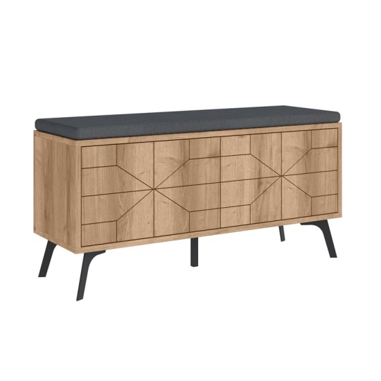 Παπουτσοθήκη Dune  χρώμα sapphire oak 107x35x55εκ.