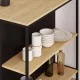 Τραπέζι μπαρ Detroit χρώμα sapphire oak - silky black 100x60x95εκ. Τραπέζι μπαρ Detroit χρώμα sapphire oak - silky black 100x60x95εκ.