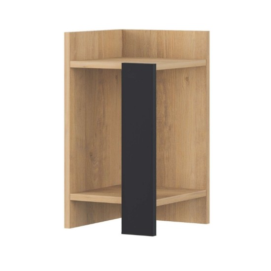 Κομοδίνο Elos χρώμα saphhire oak - silky black 30x31,7x55εκ. Κομοδίνο Elos χρώμα saphhire oak - silky black 30x31,7x55εκ.