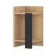 Κομοδίνο Elos  χρώμα saphhire oak - silky black 30x31,7x55εκ.