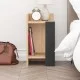 Κομοδίνο Elos  χρώμα saphhire oak - silky black 30x31,7x55εκ.
