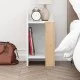 Κομοδίνο Elos  αριστερό χρώμα λευκό - saphhire oak 30x31,7x55εκ.