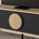 Έπιπλο τηλεόρασης Gora χρώμα sapphire oak - silky black 140x35,6x51εκ. Έπιπλο τηλεόρασης Gora χρώμα sapphire oak - silky black 140x35,6x51εκ.