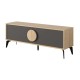 Έπιπλο τηλεόρασης Gora χρώμα sapphire oak - silky black 140x35,6x51εκ. Έπιπλο τηλεόρασης Gora χρώμα sapphire oak - silky black 140x35,6x51εκ.