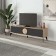 Έπιπλο τηλεόρασης Gora χρώμα sapphire oak - silky black 180x35,6x51εκ. Έπιπλο τηλεόρασης Gora χρώμα sapphire oak - silky black 180x35,6x51εκ.