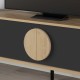 Έπιπλο τηλεόρασης Gora χρώμα sapphire oak - silky black 180x35,6x51εκ. Έπιπλο τηλεόρασης Gora χρώμα sapphire oak - silky black 180x35,6x51εκ.