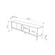 Έπιπλο τηλεόρασης Gora χρώμα sapphire oak - silky black 180x35,6x51εκ. Έπιπλο τηλεόρασης Gora χρώμα sapphire oak - silky black 180x35,6x51εκ.