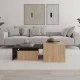 Τραπεζάκι σαλονιού σετ 3 τμχ. Kanta χρώμα sapphire oak - silky black 80x50x40,5εκ. Τραπεζάκι σαλονιού σετ 3 τμχ. Kanta χρώμα sapphire oak - silky black 80x50x40,5εκ.