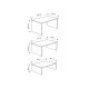 Τραπεζάκι σαλονιού σετ 3 τμχ. Kanta χρώμα sapphire oak - silky black 80x50x40,5εκ. Τραπεζάκι σαλονιού σετ 3 τμχ. Kanta χρώμα sapphire oak - silky black 80x50x40,5εκ.