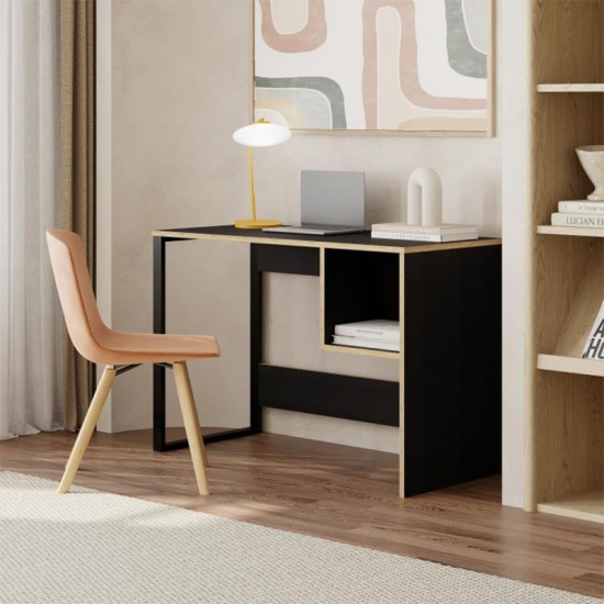 Γραφείο εργασίας Cubo χρώμα black wood 110x50x75εκ. Γραφείο εργασίας Cubo χρώμα black wood 110x50x75εκ.