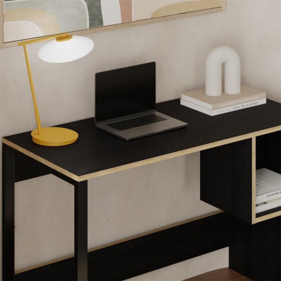 Γραφείο εργασίας Cubo χρώμα black wood 110x50x75εκ. Γραφείο εργασίας Cubo χρώμα black wood 110x50x75εκ.