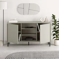 Μπουφές Frem  χρώμα ash green 150x40x81εκ.