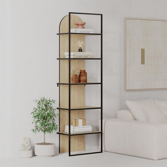 Βιβλιοθήκη Archy  χρώμα sapphire oak 53x31,7x180εκ.
