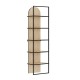 Βιβλιοθήκη Archy  χρώμα sapphire oak 53x31,7x180εκ.