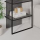 Βιβλιοθήκη Archy  χρώμα γκρι ρετρό 53x31,7x180εκ.