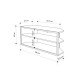 Έπιπλο τηλεόρασης γωνιακό Echo χρώμα sapphire oak 98x37x45εκ. Έπιπλο τηλεόρασης γωνιακό Echo χρώμα sapphire oak 98x37x45εκ.