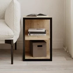 Τραπεζάκι βοηθητικό - Κομοδίνο Echo  χρώμα sapphire oak 30x42x45εκ.